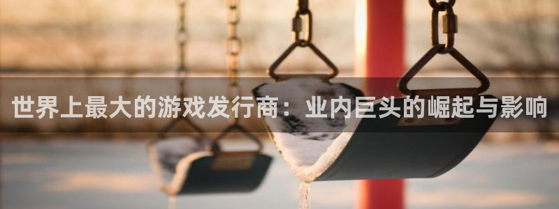 门徒平台登录注册失败：世界上最大的游戏发行商：业内巨头的崛起与影响
