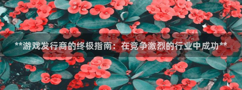 门徒娱乐下载手机版最新版：**游戏发行商的终极指南：在竞争激烈的行业中成功**